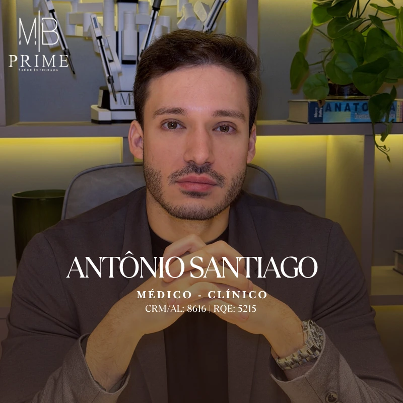 Dr. Antônio Santiago — Médico · Clínico — CRM/AL 8616 · RQE 5215